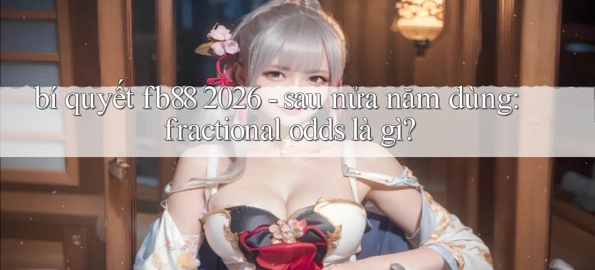 bí quyết fb88 2026   sau nửa năm dùng fractional odds là gì