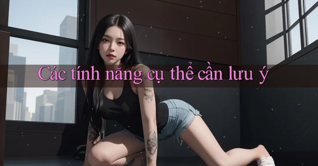 Các tính năng cụ thể cần lưu ý Các tính năng cụ thể cần lưu ý