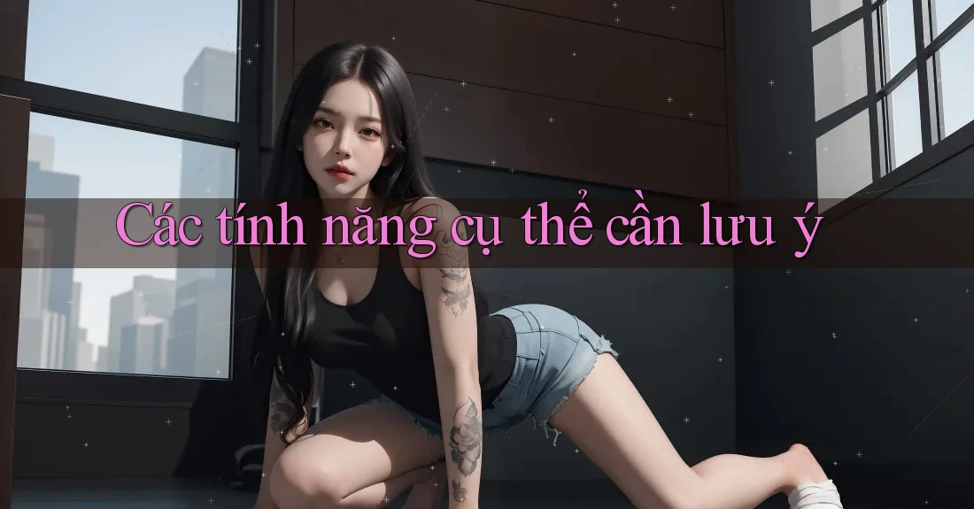 Các tính năng cụ thể cần lưu ý