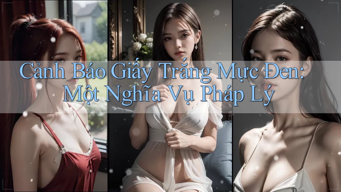 Cảnh Báo Giấy Trắng Mực Đen: Một Nghĩa Vụ Pháp Lý Cảnh Báo Giấy Trắng Mực Đen: Một Nghĩa Vụ Pháp Lý