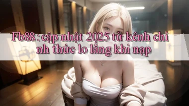 Fb88 cập nhật 2025 từ kênh chính thức lo lắng khi nạp
