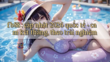 fb88 cập nhật 2026 quốc tế   cam kết thắng, theo trải nghiệm