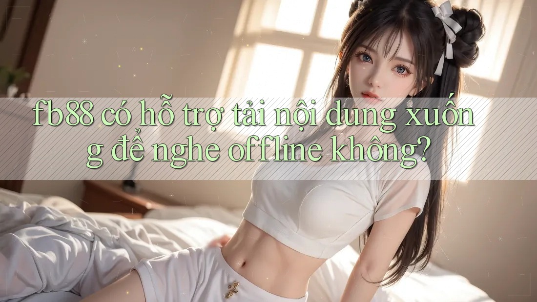 fb88 có hỗ trợ tải nội dung xuống để nghe offline không? fb88 có hỗ trợ tải nội dung xuống để nghe offline không?