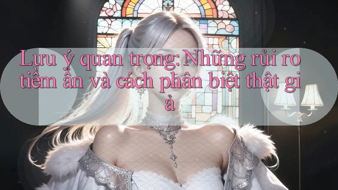 Lưu ý quan trọng: Những rủi ro tiềm ẩn và cách phân biệt thật giả