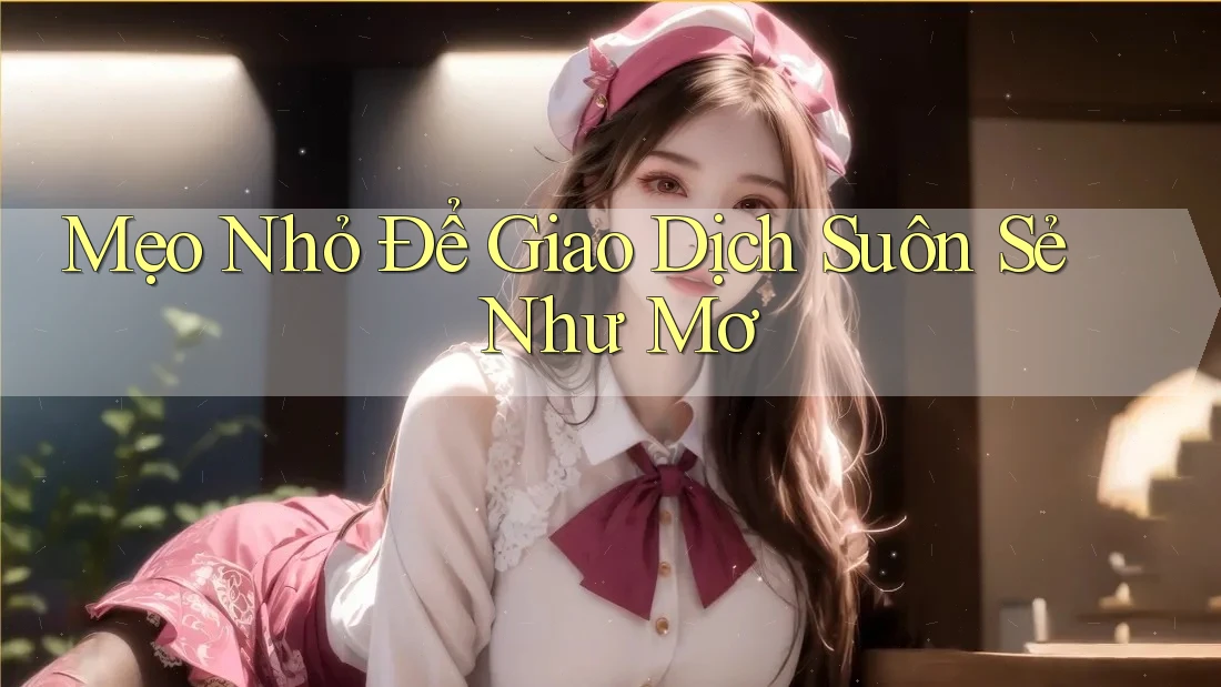 Mẹo Nhỏ Để Giao Dịch Suôn Sẻ Như Mơ