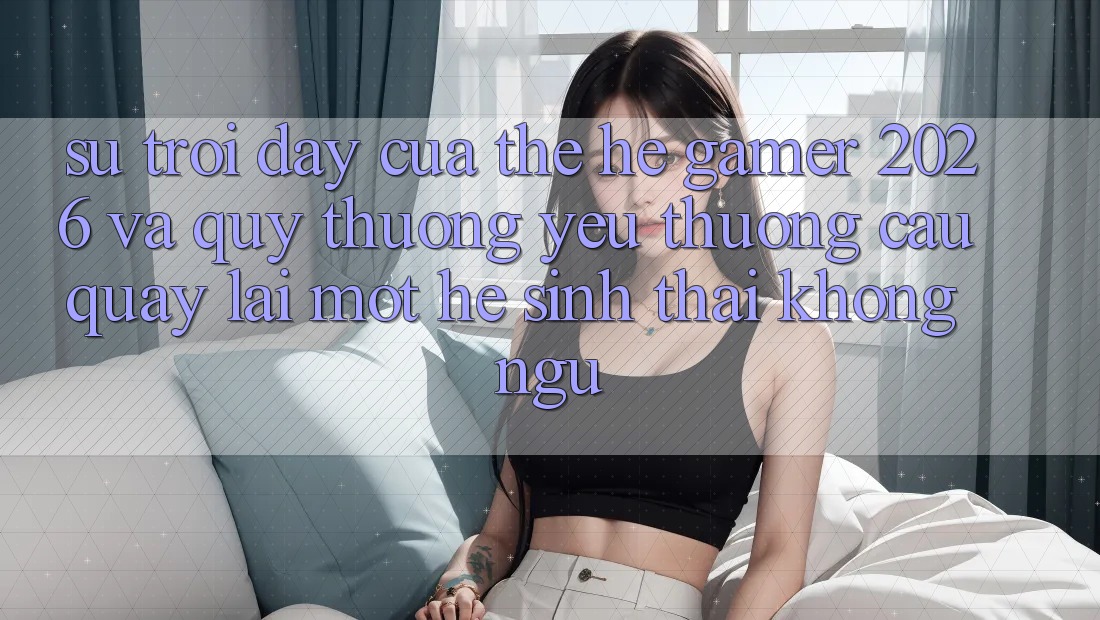 Sự Trỗi Dậy Của Thế Hệ Gamer 2026 Và Quý thương yêu thương Cầu Quay lại Một Hệ Sinh Thái “Không Ngủ” Sự Trỗi Dậy Của Thế Hệ Gamer 2026 Và Quý thương yêu thương Cầu Quay lại Một Hệ Sinh Thái “Không Ngủ”