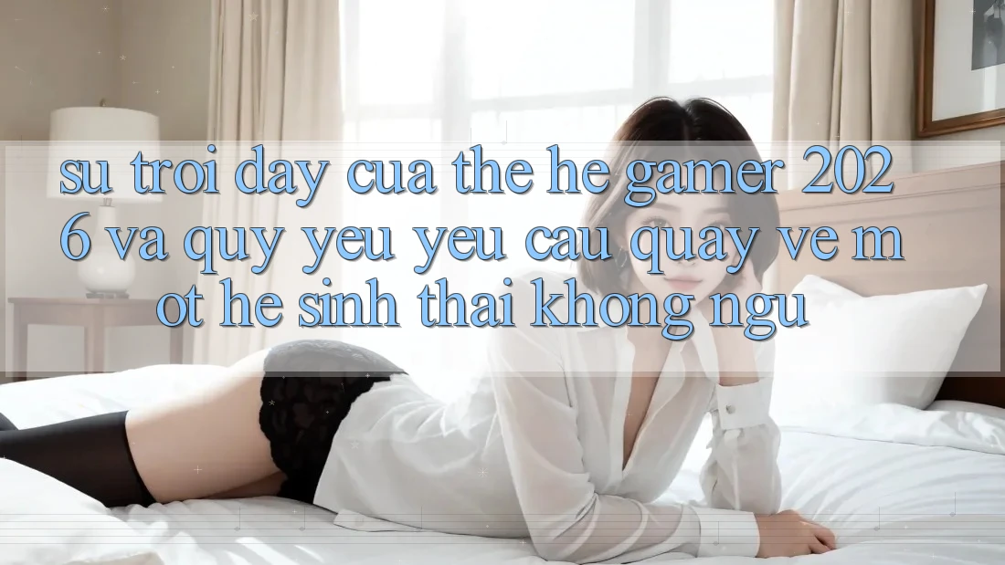 Sự Trỗi Dậy Của Thế Hệ Gamer 2026 Và Quý yêu yêu Cầu Quay về Một Hệ Sinh Thái “Không Ngủ” Sự Trỗi Dậy Của Thế Hệ Gamer 2026 Và Quý yêu yêu Cầu Quay về Một Hệ Sinh Thái “Không Ngủ”