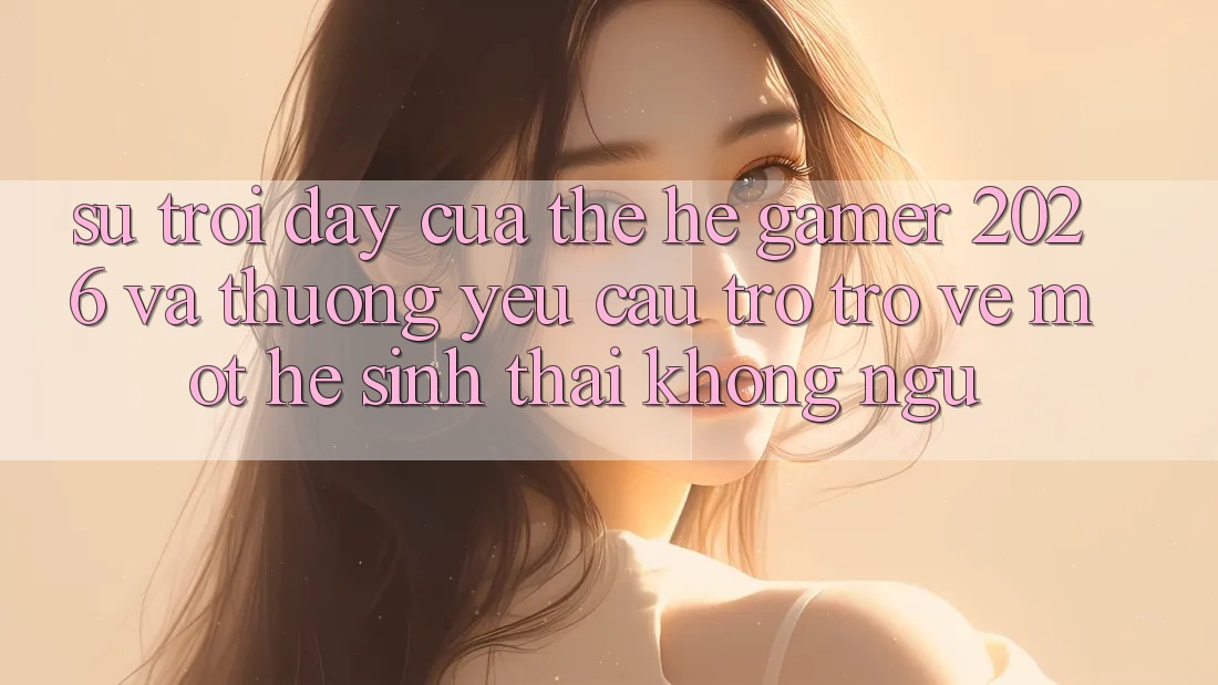 Sự Trỗi Dậy Của Thế Hệ Gamer 2026 Và Thương yêu Cầu Trở trở về Một Hệ Sinh Thái “Không Ngủ” Sự Trỗi Dậy Của Thế Hệ Gamer 2026 Và Thương yêu Cầu Trở trở về Một Hệ Sinh Thái “Không Ngủ”