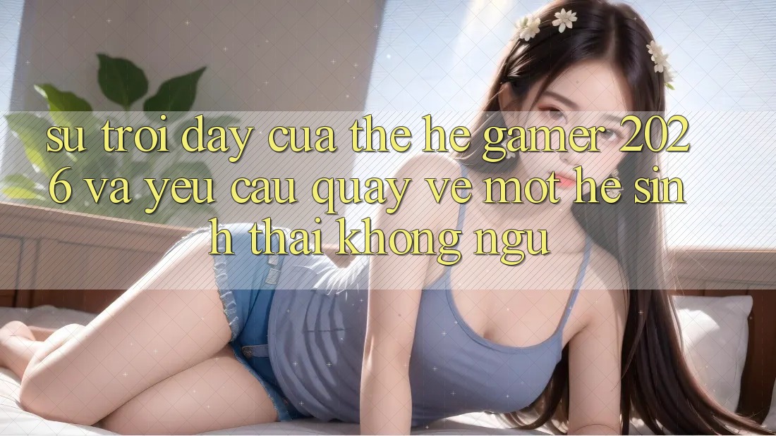 Sự Trỗi Dậy Của Thế Hệ Gamer 2026 Và Yêu Cầu Quay về Một Hệ Sinh Thái “Không Ngủ” Sự Trỗi Dậy Của Thế Hệ Gamer 2026 Và Yêu Cầu Quay về Một Hệ Sinh Thái “Không Ngủ”