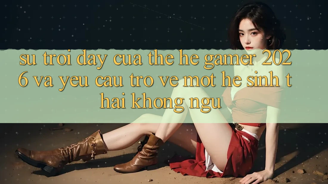 Sự Trỗi Dậy Của Thế Hệ Gamer 2026 Và Yêu Cầu Trở về Một Hệ Sinh Thái “Không Ngủ” Sự Trỗi Dậy Của Thế Hệ Gamer 2026 Và Yêu Cầu Trở về Một Hệ Sinh Thái “Không Ngủ”