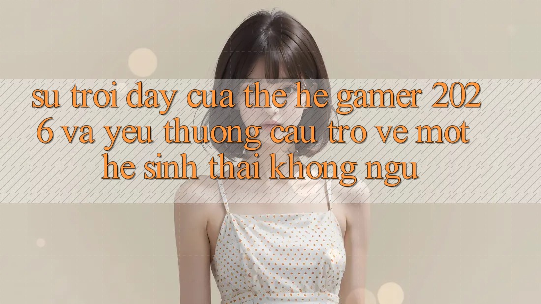 Sự Trỗi Dậy Của Thế Hệ Gamer 2026 Và Yêu thương Cầu Trở về Một Hệ Sinh Thái “Không Ngủ” Sự Trỗi Dậy Của Thế Hệ Gamer 2026 Và Yêu thương Cầu Trở về Một Hệ Sinh Thái “Không Ngủ”