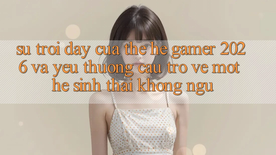 Sự Trỗi Dậy Của Thế Hệ Gamer 2026 Và Yêu thương Cầu Trở về Một Hệ Sinh Thái “Không Ngủ” Sự Trỗi Dậy Của Thế Hệ Gamer 2026 Và Yêu thương Cầu Trở về Một Hệ Sinh Thái “Không Ngủ”