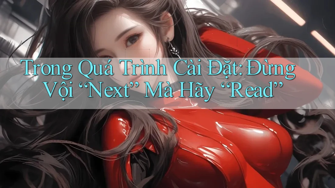 Trong Quá Trình Cài Đặt: Đừng Vội “Next” Mà Hãy “Read”